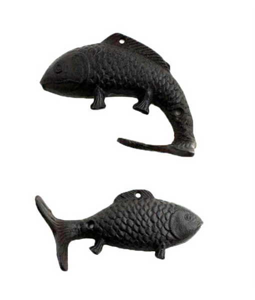 Buy Cast Iron Fish Coat Hook, Fish Tail Hook for Mudroom Online in