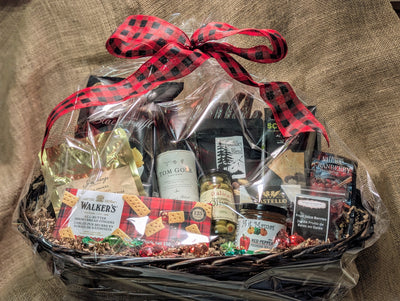 $154.00 Snackers Gift Basket, Large w/ Wine