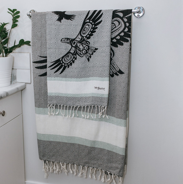 Cotton Towel (Large), Soaring Eagle