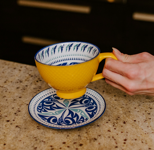 Porcelain Plate, Hummingbird