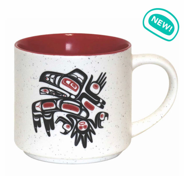 Ceramic Mug, Running Raven-Morgan Asoyuf