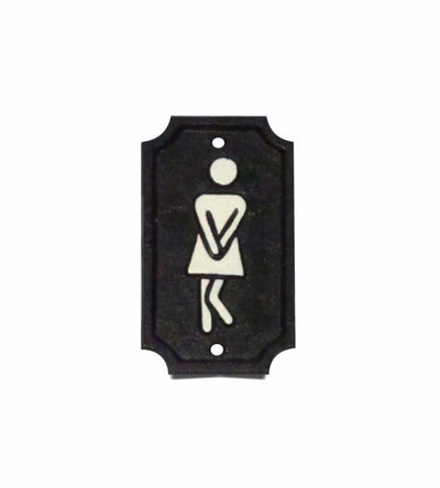 Toilet Signs, Cast Iron