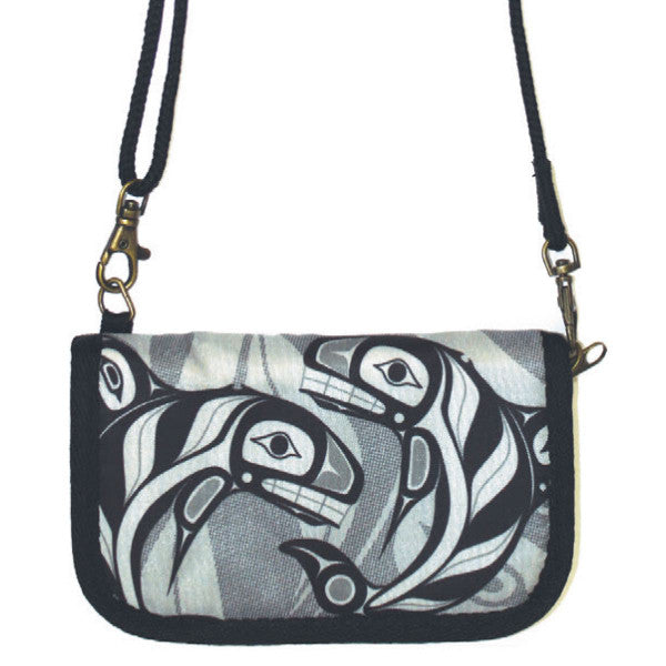 Wallet/Crossbody Travel, Raven Fin Killer Whale-Darrel Amos