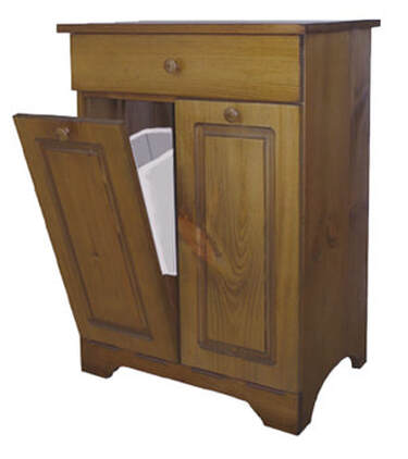 Authentic Wood Recycling Bin- #359