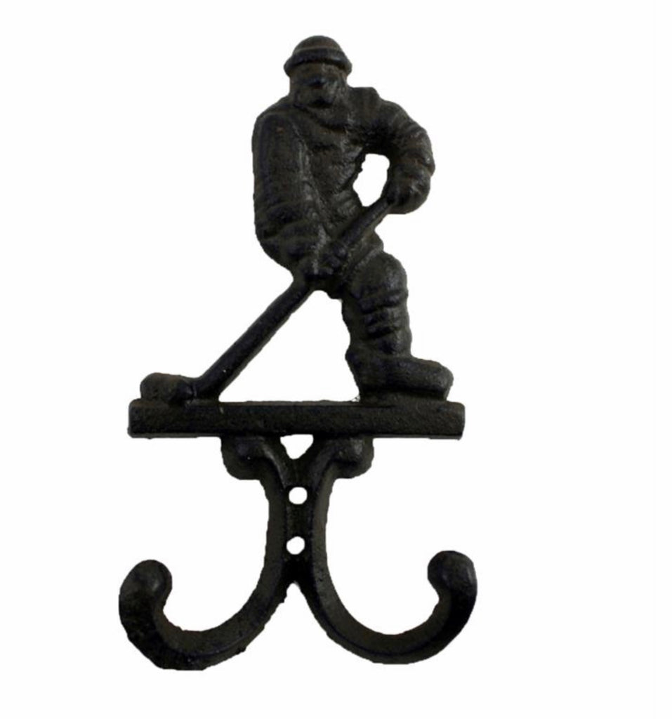 Hockey Double Hook, Cast Iron