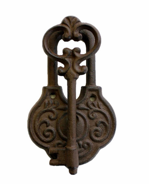 Key Door Knocker, Cast Iron