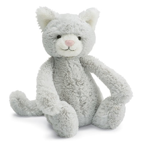 Kitten, Bashful Grey (Medium)-Jellycat