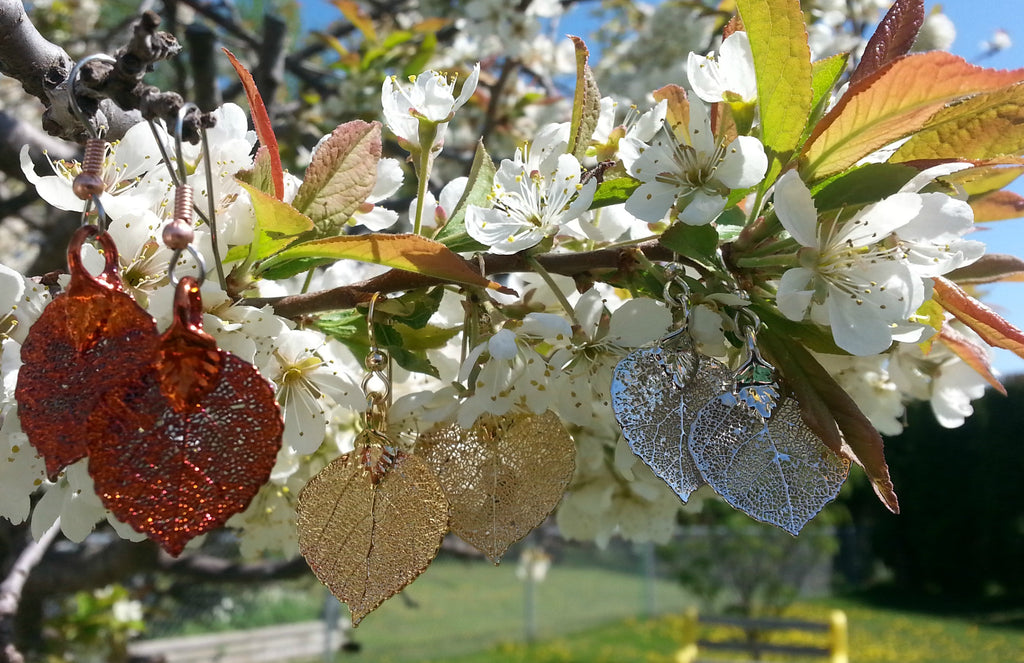 Necklace, B.C Oak Leaf Sm-Frosted Leaves