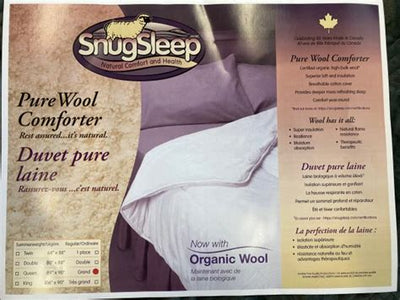 SnugSleep- Wool Duvet, Summer Weight