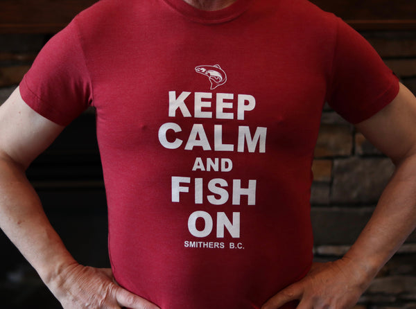 T-Shirt, Men's-Keep Calm and Fish On
