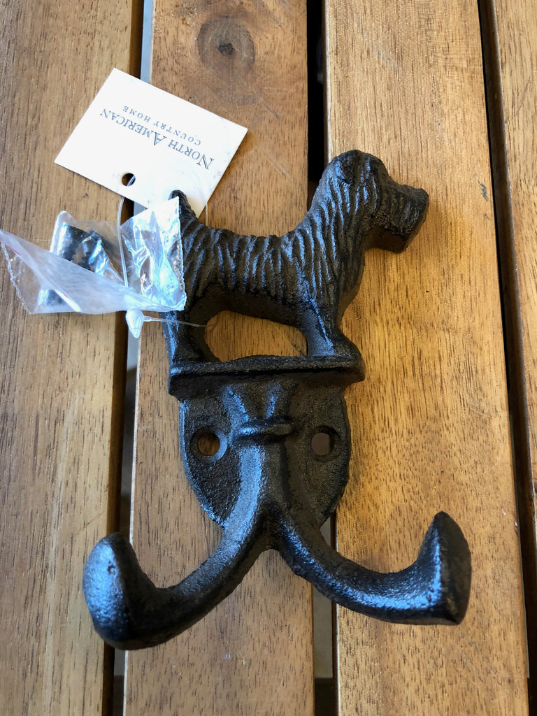 Terrier Double Hook, Cast Iron – Heartstrings Home Decor & Gifts