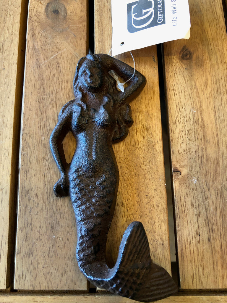 Mermaid Hook, Cast Iron