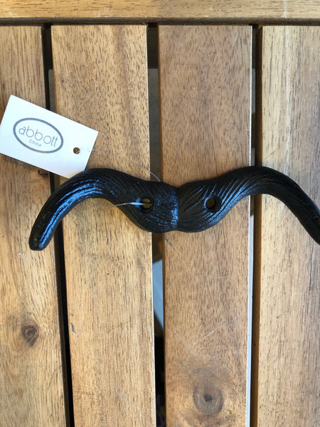 Mustache Hook, Cast Iron