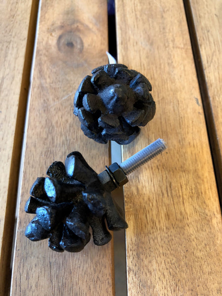 Pull Knob, Pine Cone-Cast Iron