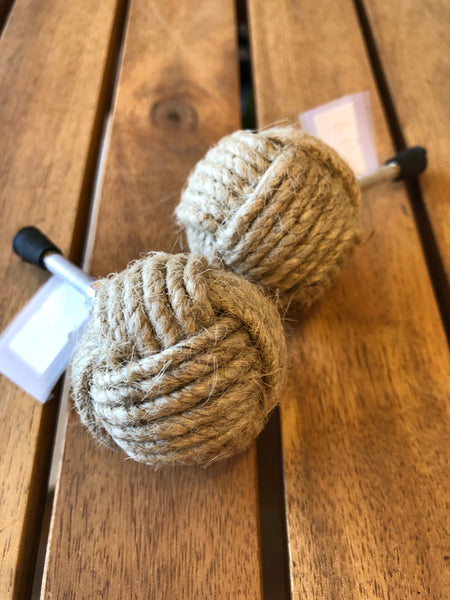 Pull Knob, Nautical Knot-Jute