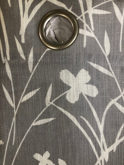 Curtain Panel, Couture-Augusta (Grey or Blue)