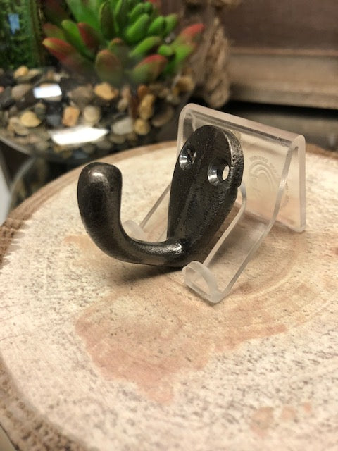 Single Hook, Silver-Cast Iron