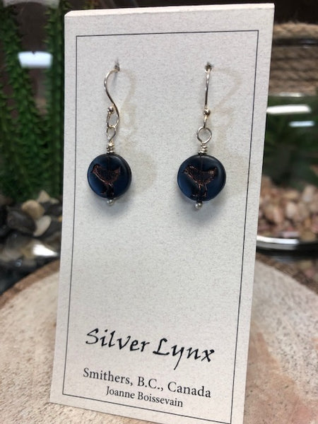 Earrings, Silver Lynx D059