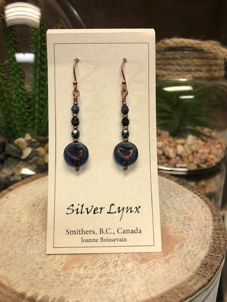 Earrings, Silver Lynx D106