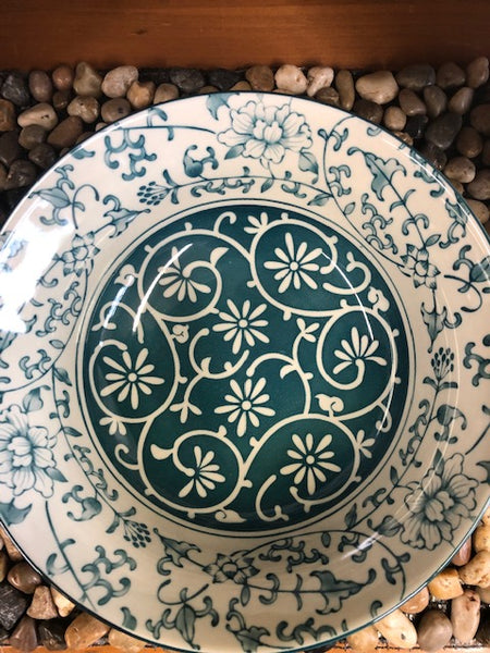 Ace- Bowl 8" Japanese Style Bowl, Coral Blue