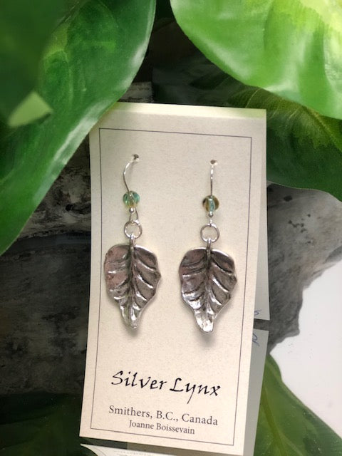 Earrings, Silver Lynx D145