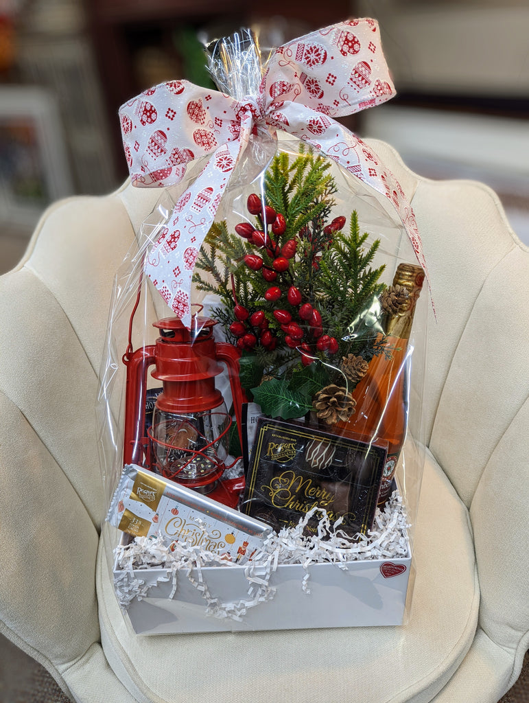 $102.68 Christmas, Baby It's Cold Outside, White w/ Non-Alcoholic Cranberry Cider