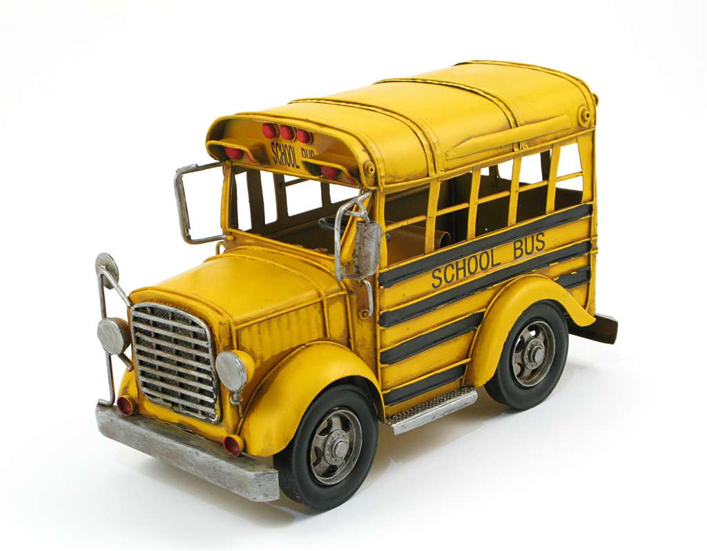 School Bus, Yellow-Metal