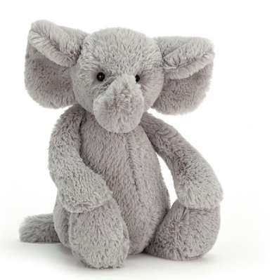 Elephant, Bashful Grey (Medium)-Jellycat