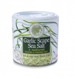 Garlic Scape Finishing Sea Salt, Garlic Box