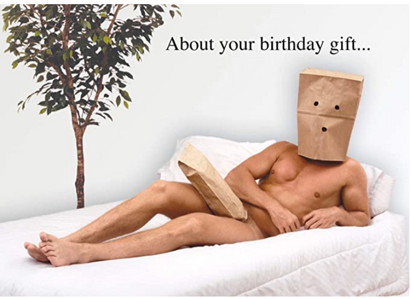 Card, About your birthday gift ....