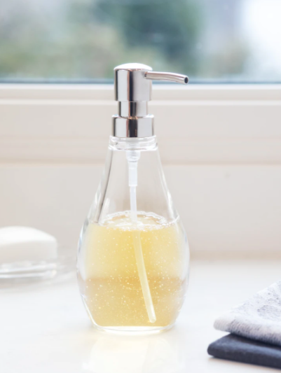 Soap Pump, "Droplet" (Clear)