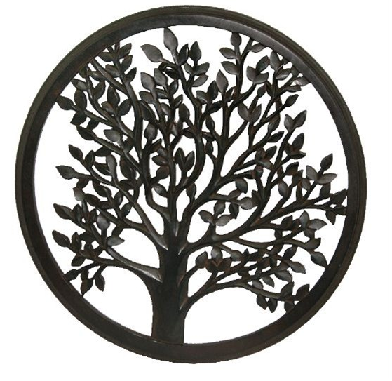 Wooden Blooming Tree 24" Wall Art (Large)