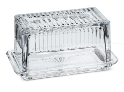 Butter Dish, 7.5" Covered Rectangular