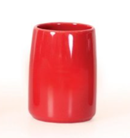 Tooth Brush Holder, Compel Ceramic-Red