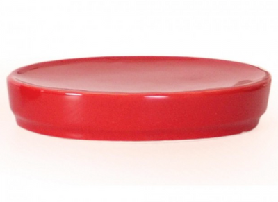 Soap Dish, Compel Ceramic-Red