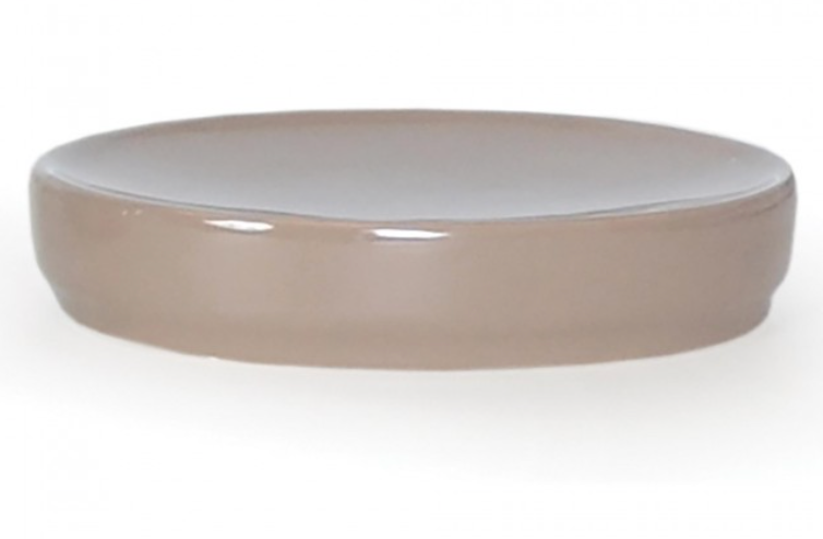 Soap Dish, Compel Ceramic-Taupe