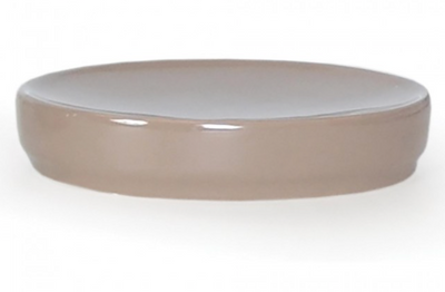 Soap Dish, Compel Ceramic-Taupe