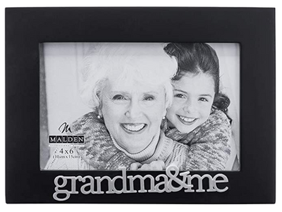 Malden-  4 x 6" "Grandma & Me" Frame, Blk