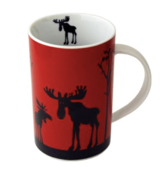 Porcelain Mug, Moose