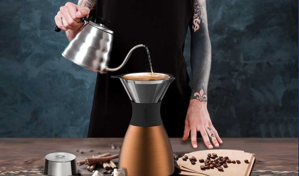 PourOver Asobu® Insulated Coffee Maker – Campbell's Coffee