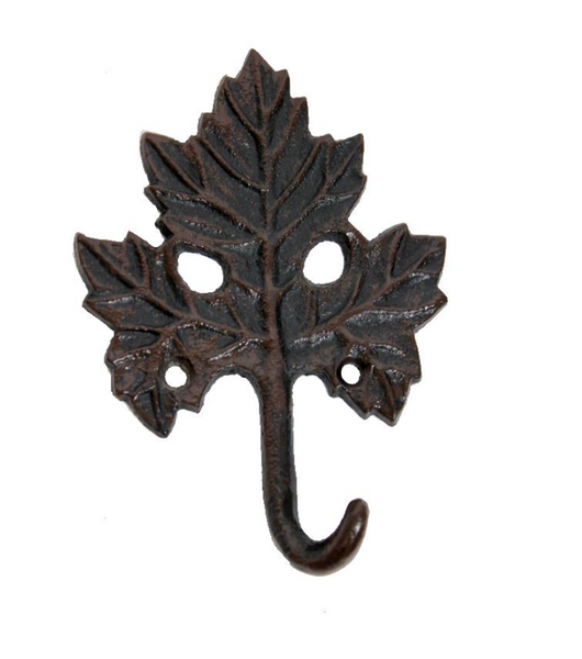 Maple Leaf Hook, Cast Iron