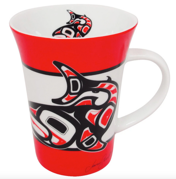 Porcelain Mug, Salmon-Jamie Sterritt