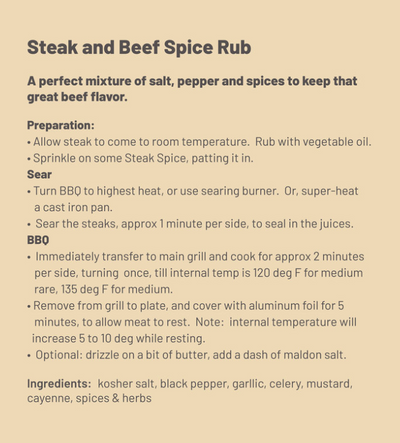 Spice Works- Steak & Beef Rub