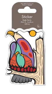 Sticker, Eagle Family-Mark Jacobson