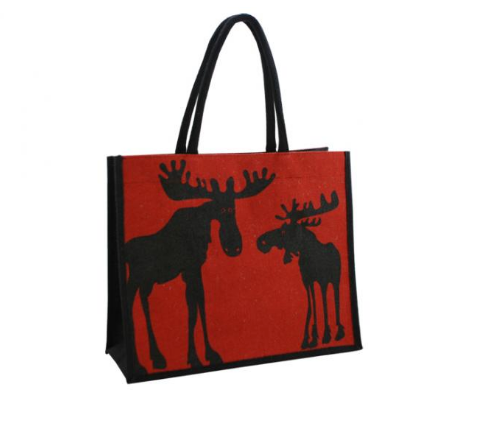 Tote Bag (Jute), Moose