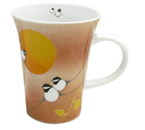 Porcelain Mug, Chickadee-Rick Beaver