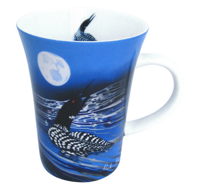 Porcelain Mug, Loon-Rick Beaver