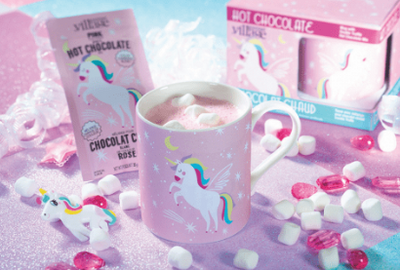 Hot Chocolate/Mug Set, Unicorn-Gourmet du Village