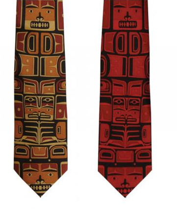 Tie, (Boxed Silk), Chilkat-Bill Helin Collection