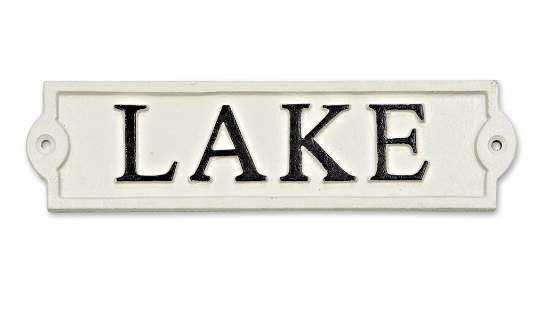 Lake Plaque, Cast Iron